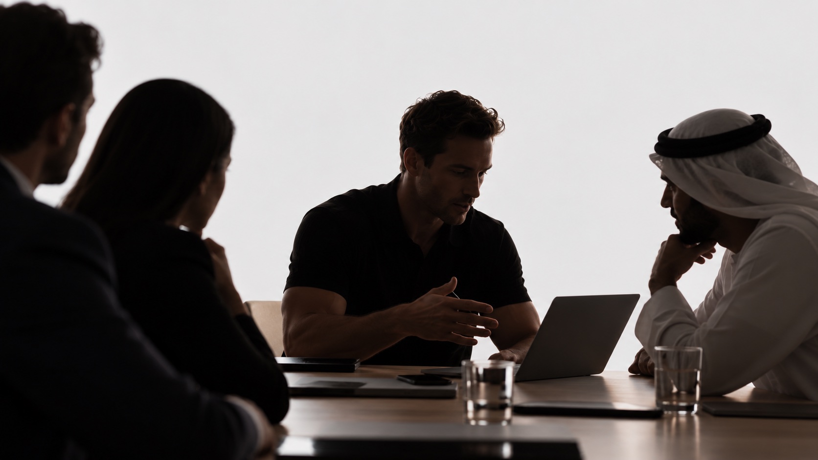 A RivalWorks advisor working with a client team